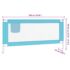 vidaXL Toddler Safety Bed Rail Blue 190x25 cm Fabric - Image 9