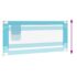 vidaXL Toddler Safety Bed Rail Blue 200x25 cm Fabric - Image 6