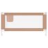 vidaXL Toddler Safety Bed Rail Taupe 180x25 cm Fabric - Image 3