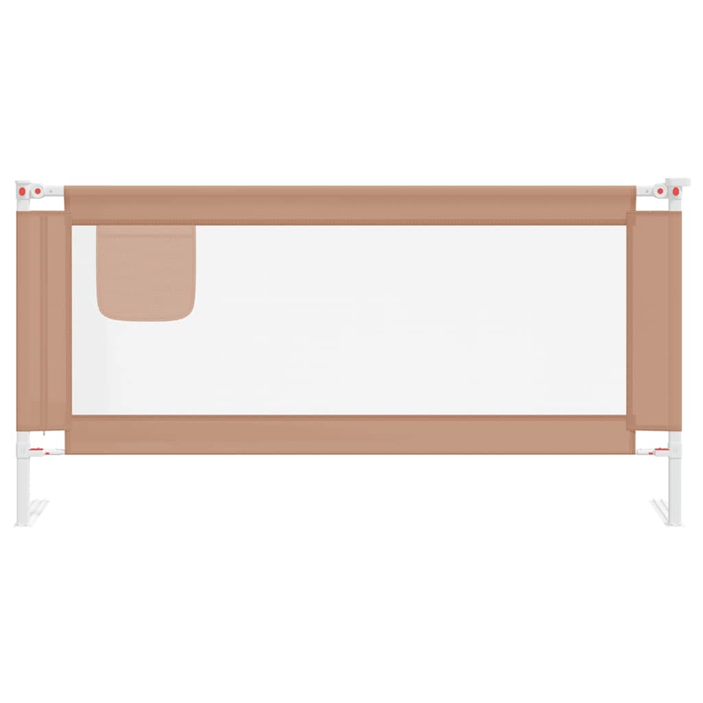 8720286345481_g_en_hd_1 vidaXL Toddler Safety Bed Rail Taupe 180x25 cm Fabric - Image 3