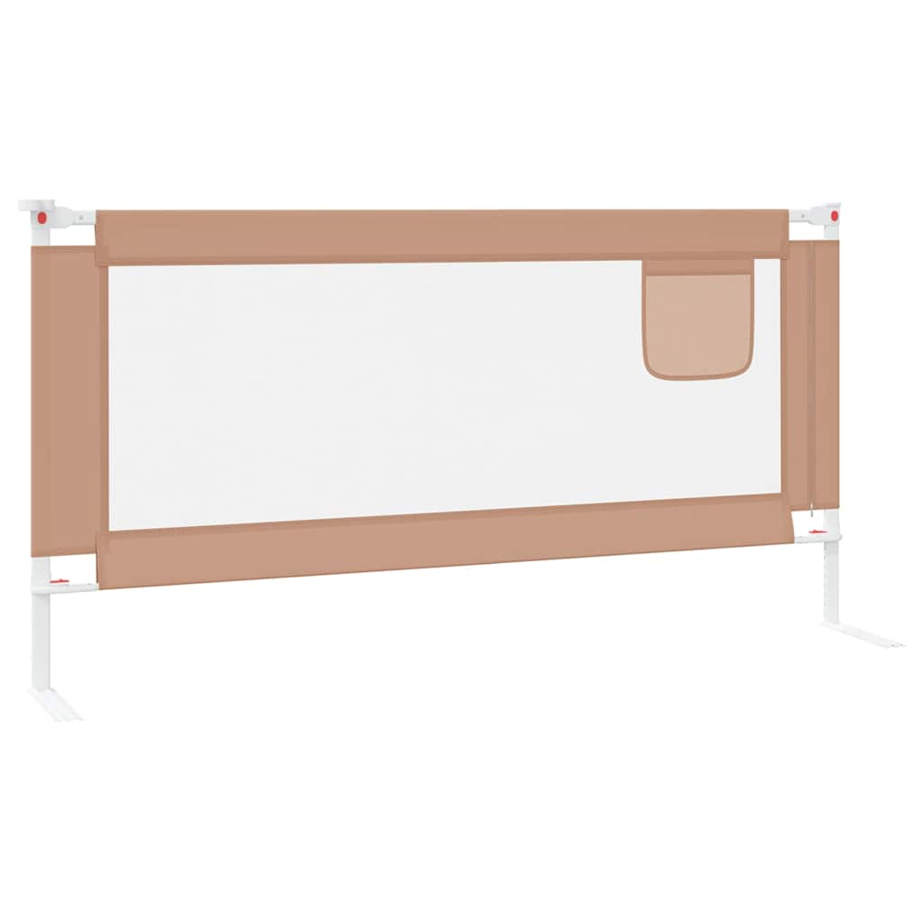 8720286345481_g_en_hd_3 vidaXL Toddler Safety Bed Rail Taupe 180x25 cm Fabric - Image 5