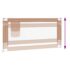 vidaXL Toddler Safety Bed Rail Taupe 180x25 cm Fabric - Image 6