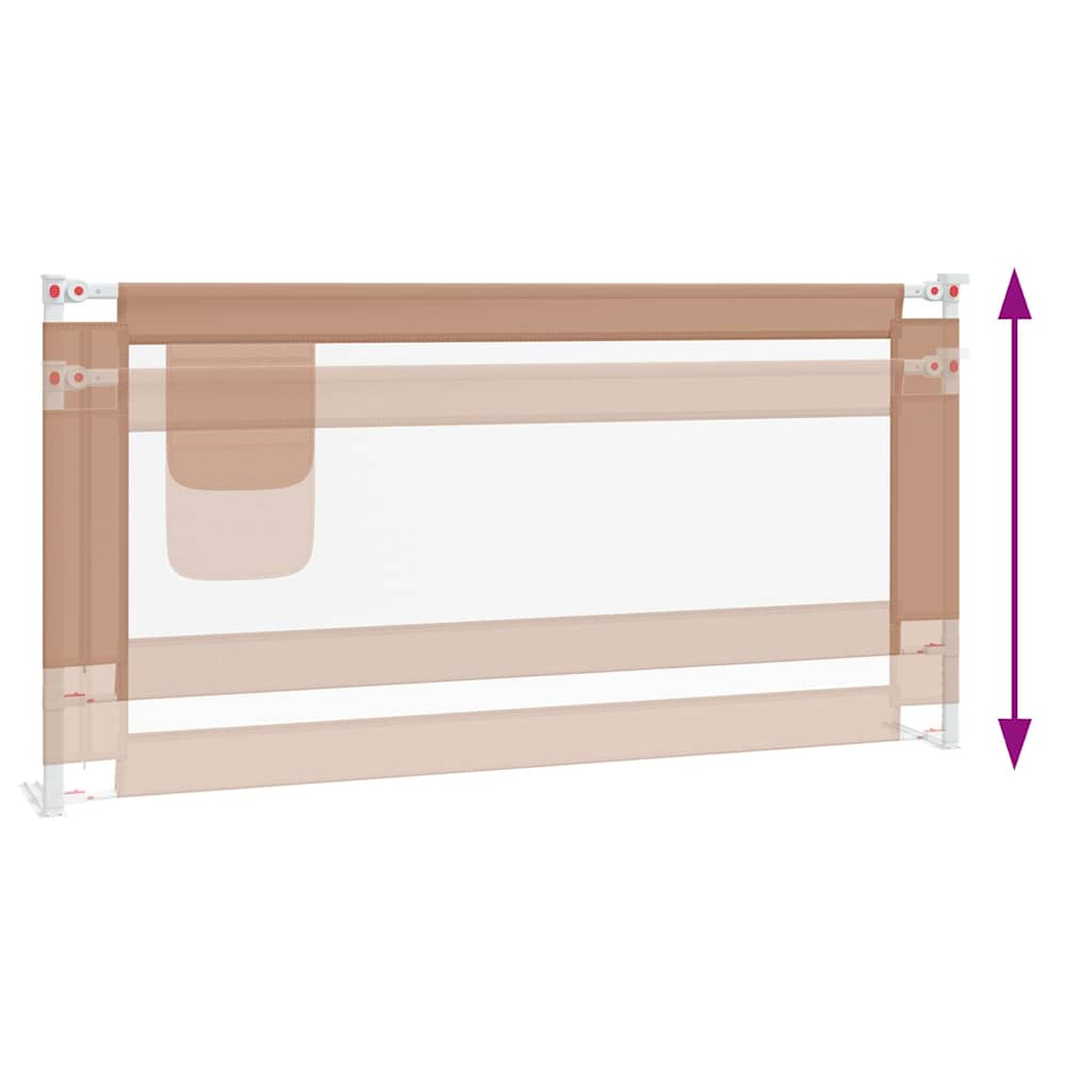 8720286345481_g_en_hd_4 vidaXL Toddler Safety Bed Rail Taupe 180x25 cm Fabric - Image 6