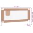 vidaXL Toddler Safety Bed Rail Taupe 180x25 cm Fabric - Image 9
