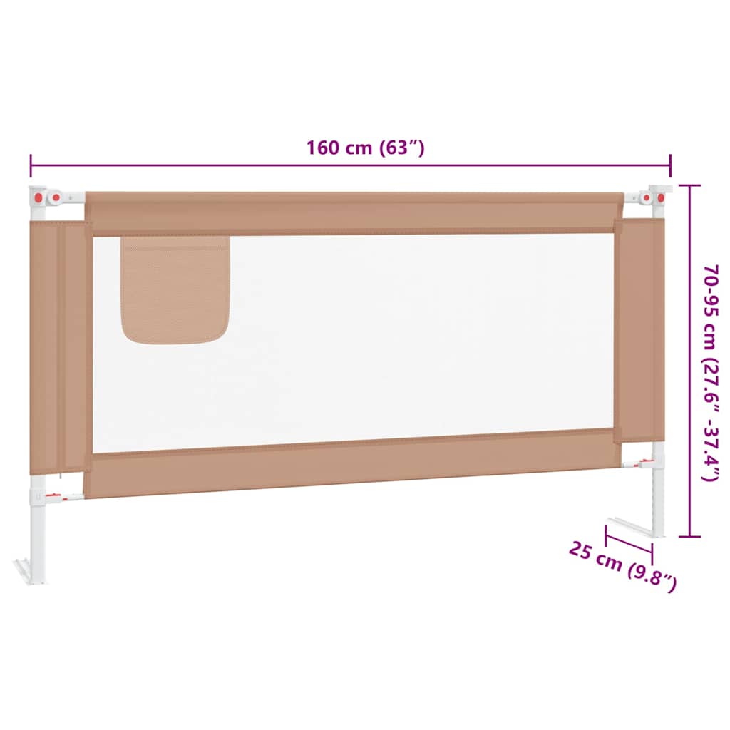 8720286345481_g_en_hd_7 vidaXL Toddler Safety Bed Rail Taupe 180x25 cm Fabric - Image 9
