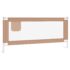 vidaXL Toddler Safety Bed Rail Taupe 200x25 cm Fabric - Image 2