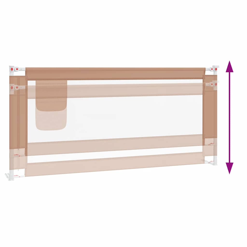 8720286345504_g_en_hd_4 vidaXL Toddler Safety Bed Rail Taupe 200x25 cm Fabric - Image 6