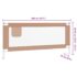 vidaXL Toddler Safety Bed Rail Taupe 200x25 cm Fabric - Image 9