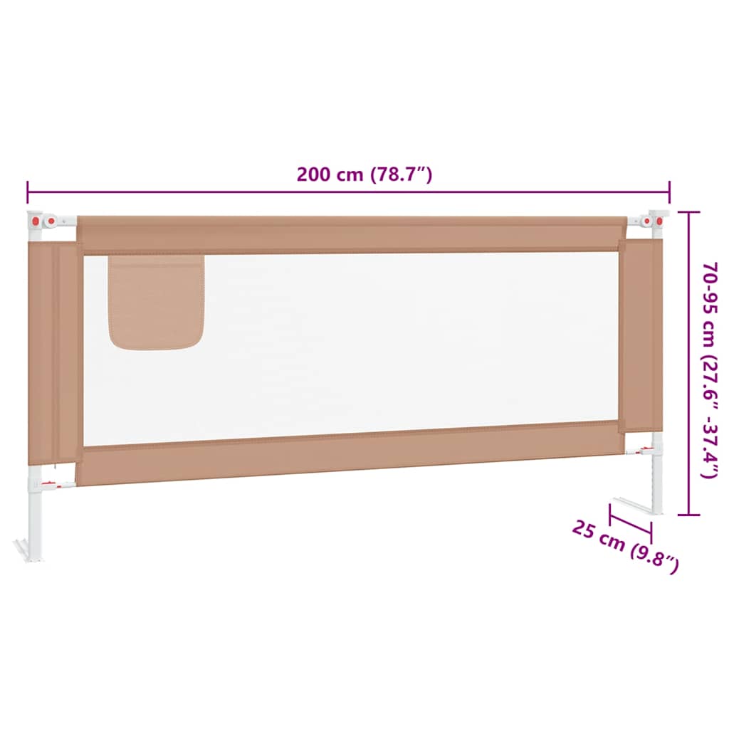 8720286345504_g_en_hd_7 vidaXL Toddler Safety Bed Rail Taupe 200x25 cm Fabric - Image 9