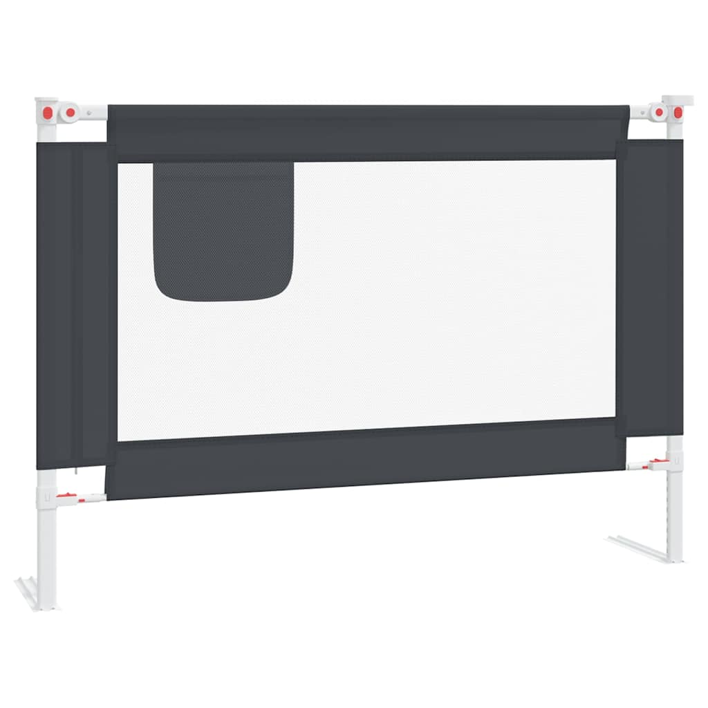 8720286345511_a_en_hd_1 vidaXL Toddler Safety Bed Rail Dark Grey 90x25 cm Fabric - Image 2