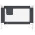 vidaXL Toddler Safety Bed Rail Dark Grey 90x25 cm Fabric - Image 3