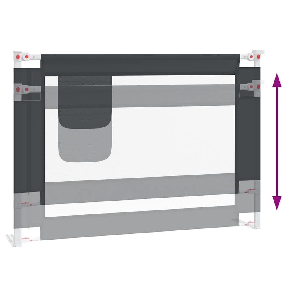 8720286345511_g_en_hd_4 vidaXL Toddler Safety Bed Rail Dark Grey 90x25 cm Fabric - Image 6