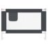 vidaXL Toddler Safety Bed Rail Dark Grey 100x25 cm Fabric - Image 3
