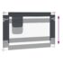 vidaXL Toddler Safety Bed Rail Dark Grey 100x25 cm Fabric - Image 6
