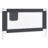 vidaXL Toddler Safety Bed Rail Dark Grey 120x25 cm Fabric - Image 2