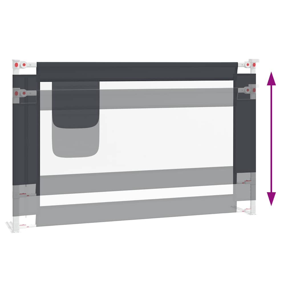 8720286345535_g_en_hd_4 vidaXL Toddler Safety Bed Rail Dark Grey 120x25 cm Fabric - Image 6