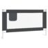 vidaXL Toddler Safety Bed Rail Dark Grey 140x25 cm Fabric - Image 2