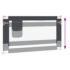 vidaXL Toddler Safety Bed Rail Dark Grey 140x25 cm Fabric - Image 6