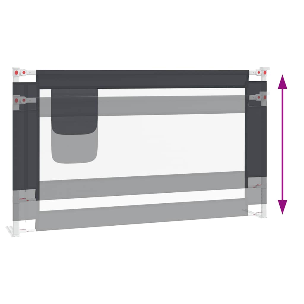 8720286345542_g_en_hd_4 vidaXL Toddler Safety Bed Rail Dark Grey 140x25 cm Fabric - Image 6