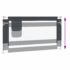 vidaXL Toddler Safety Bed Rail Dark Grey 150x25 cm Fabric - Image 6