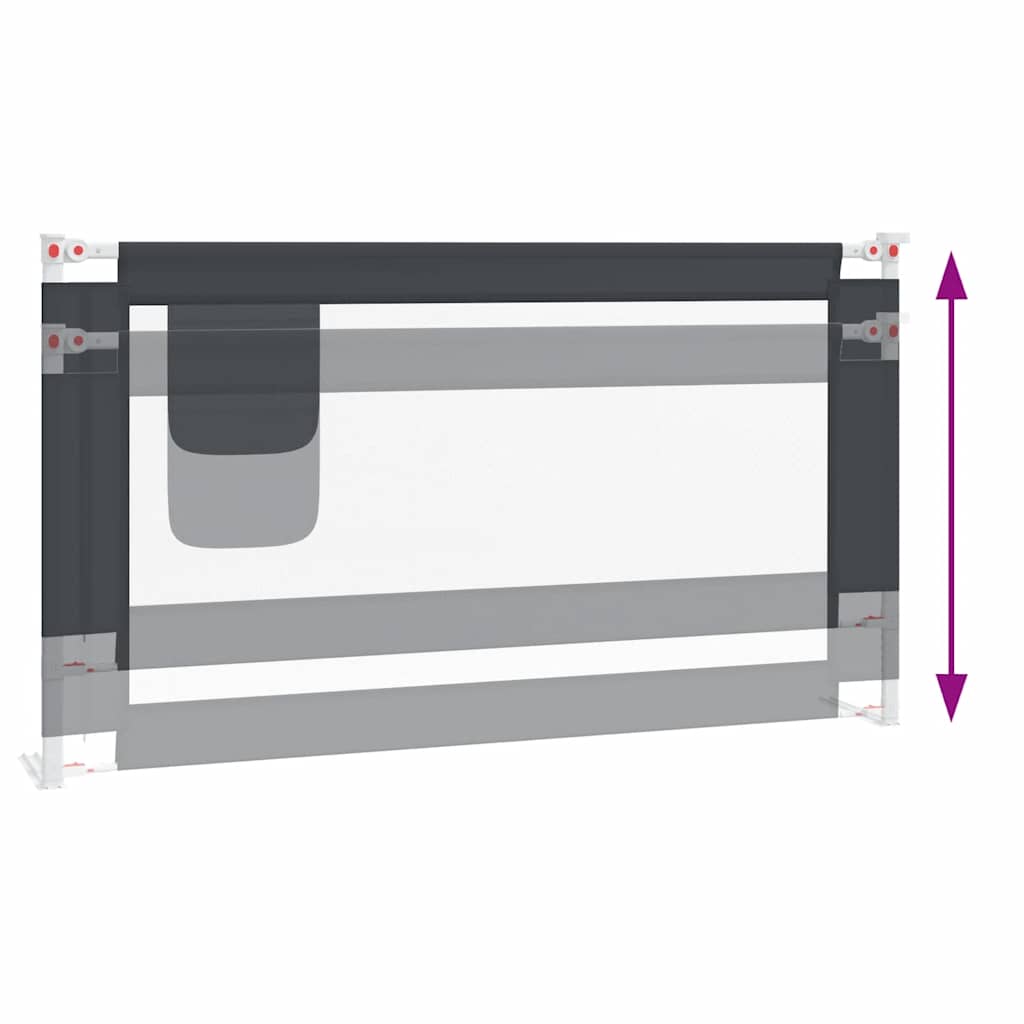 8720286345559_g_en_hd_4 vidaXL Toddler Safety Bed Rail Dark Grey 150x25 cm Fabric - Image 6