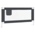 vidaXL Toddler Safety Bed Rail Dark Grey 160x25 cm Fabric - Image 2