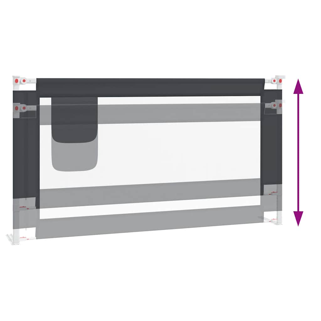 8720286345566_g_en_hd_4 vidaXL Toddler Safety Bed Rail Dark Grey 160x25 cm Fabric - Image 6