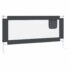 vidaXL Toddler Safety Bed Rail Dark Grey 180x25 cm Fabric - Image 5