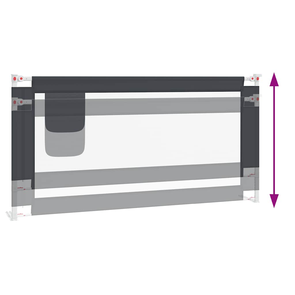 8720286345573_g_en_hd_4 vidaXL Toddler Safety Bed Rail Dark Grey 180x25 cm Fabric - Image 6