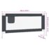 vidaXL Toddler Safety Bed Rail Dark Grey 180x25 cm Fabric - Image 9