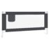 vidaXL Toddler Safety Bed Rail Dark Grey 190x25 cm Fabric - Image 2