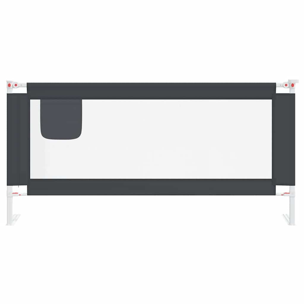 8720286345580_g_en_hd_1 vidaXL Toddler Safety Bed Rail Dark Grey 190x25 cm Fabric - Image 3
