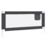 vidaXL Toddler Safety Bed Rail Dark Grey 190x25 cm Fabric - Image 5