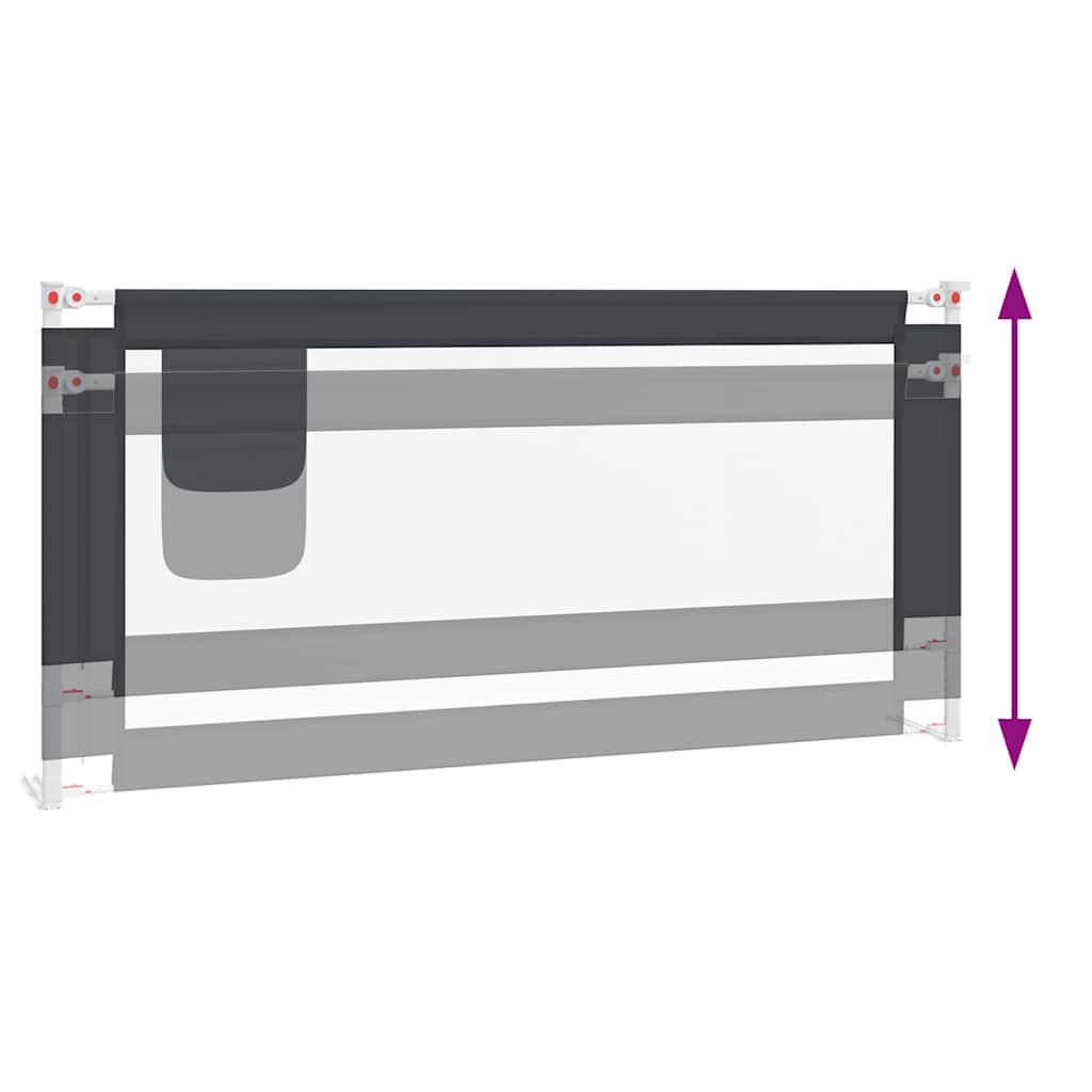 8720286345580_g_en_hd_4 vidaXL Toddler Safety Bed Rail Dark Grey 190x25 cm Fabric - Image 6