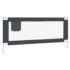 vidaXL Toddler Safety Bed Rail Dark Grey 200x25 cm Fabric - Image 2