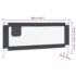 vidaXL Toddler Safety Bed Rail Dark Grey 200x25 cm Fabric - Image 8