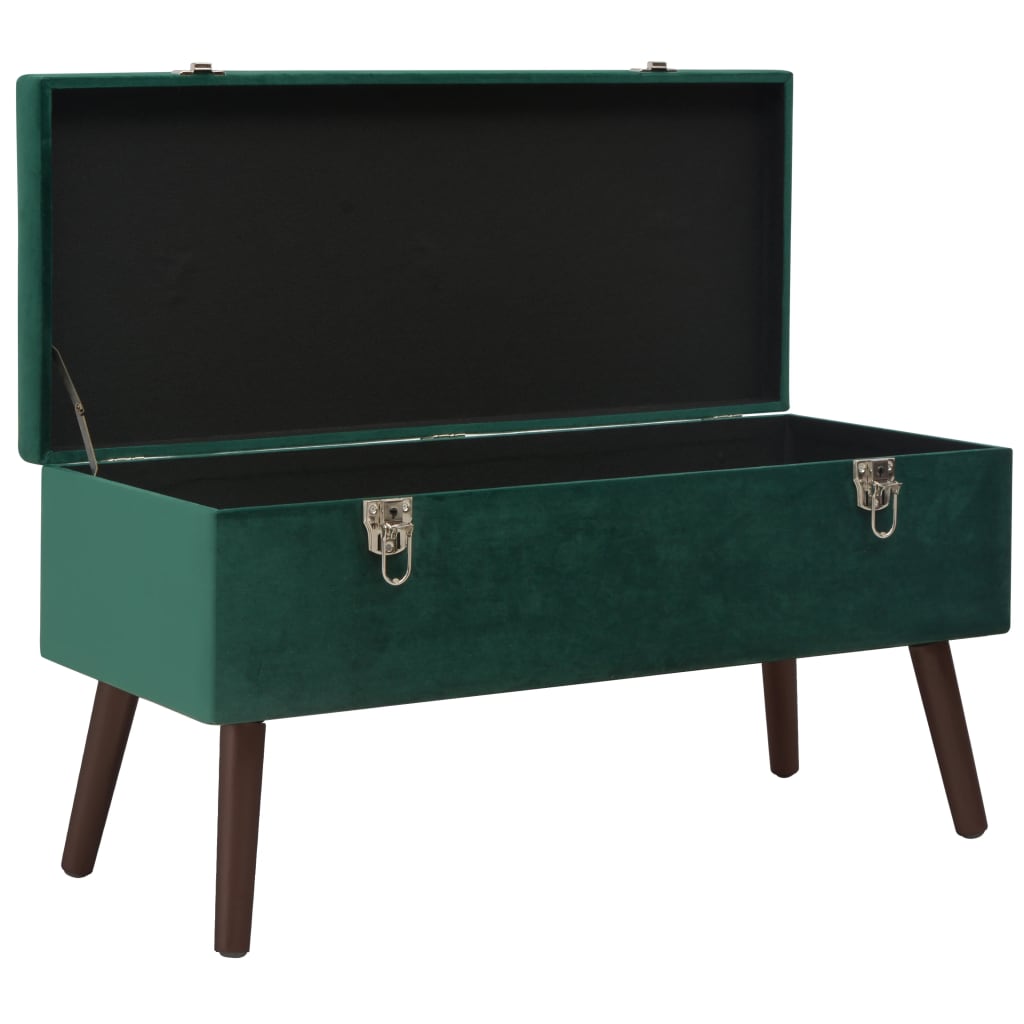 8720286351765_g_en_hd_1 vidaXL Bench with Storage Compartment Green 80 cm Velvet - Image 2