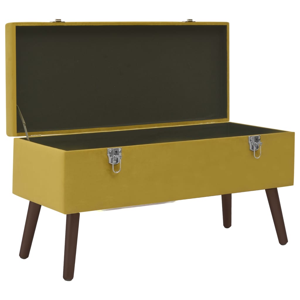 8720286351772_g_en_hd_1 vidaXL Bench with Storage Compartment Mustard Yellow 80 cm Velvet - Image 2