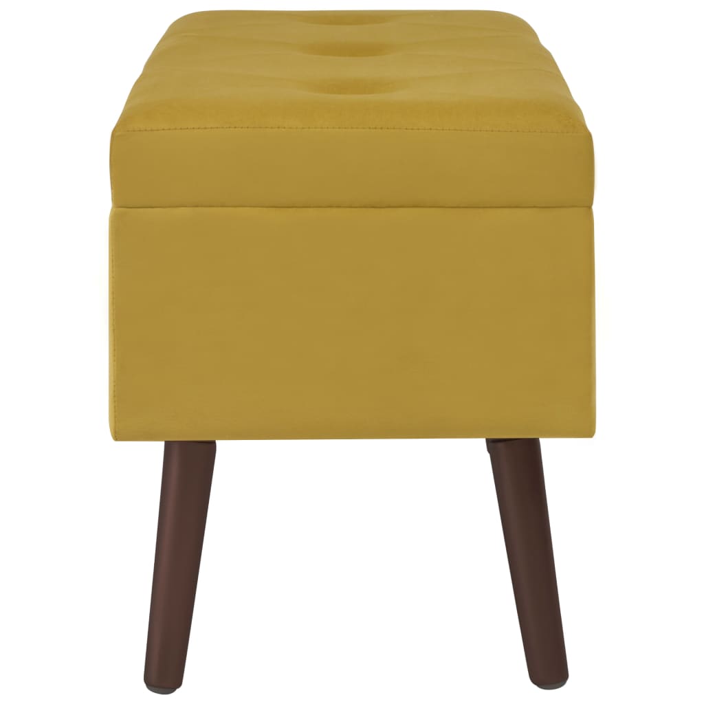 8720286351772_g_en_hd_3 vidaXL Bench with Storage Compartment Mustard Yellow 80 cm Velvet - Image 4