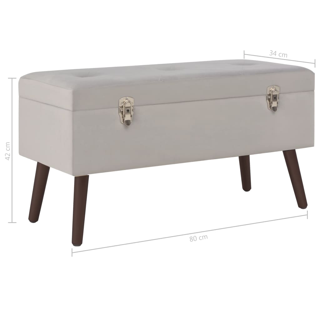 8720286351796_g_en_hd_6 vidaXL Bench with Storage Compartment Grey 80 cm Velvet - Image 7