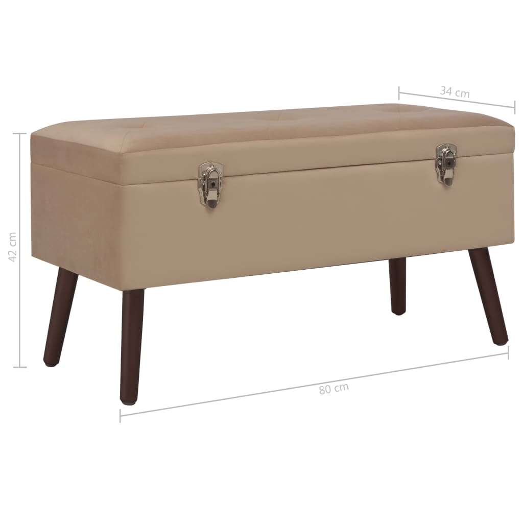 8720286351802_g_en_hd_6 vidaXL Bench with Storage Compartment Beige 80 cm Velvet - Image 7