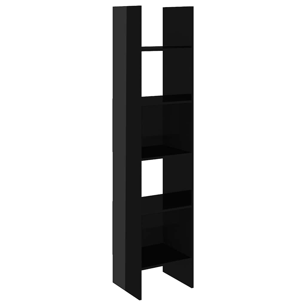 8720286352601_a_en_hd_1 vidaXL Book Cabinet High Gloss Black 40x35x180 cm Engineered Wood - Image 2
