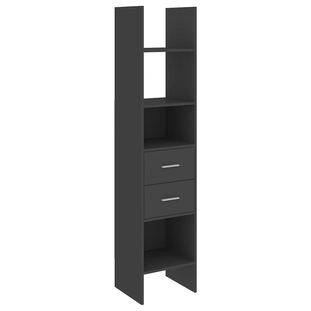 8720286352731_a_en_hd_1 vidaXL Book Cabinet Grey 40x35x180 cm Engineered Wood - Image 2