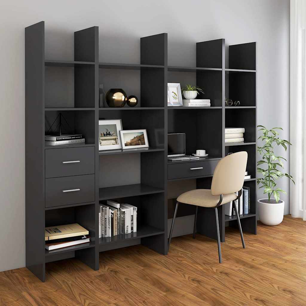 8720286352731_g_en_hd_4 vidaXL Book Cabinet Grey 40x35x180 cm Engineered Wood - Image 7