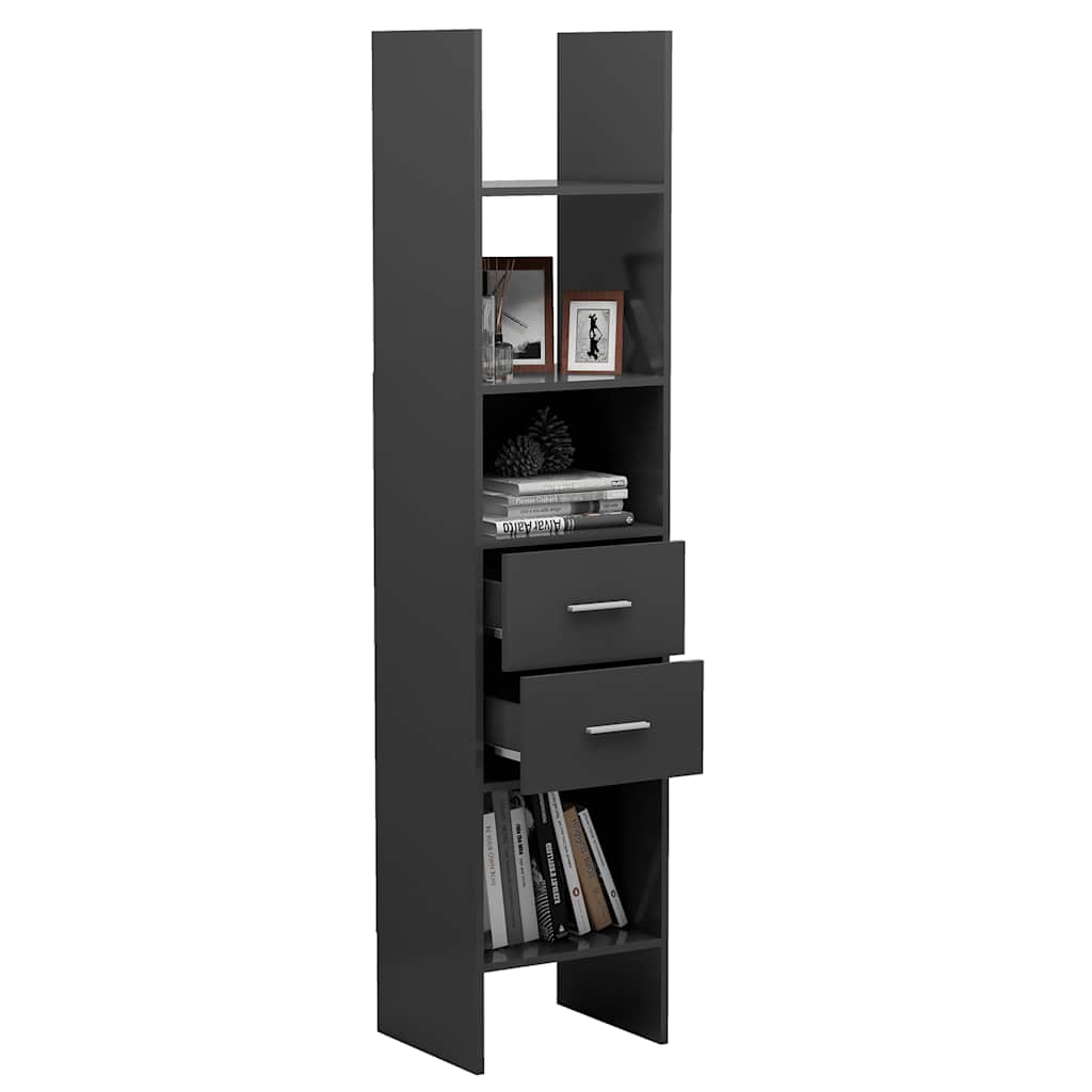8720286352731_g_en_hd_5 vidaXL Book Cabinet Grey 40x35x180 cm Engineered Wood - Image 8