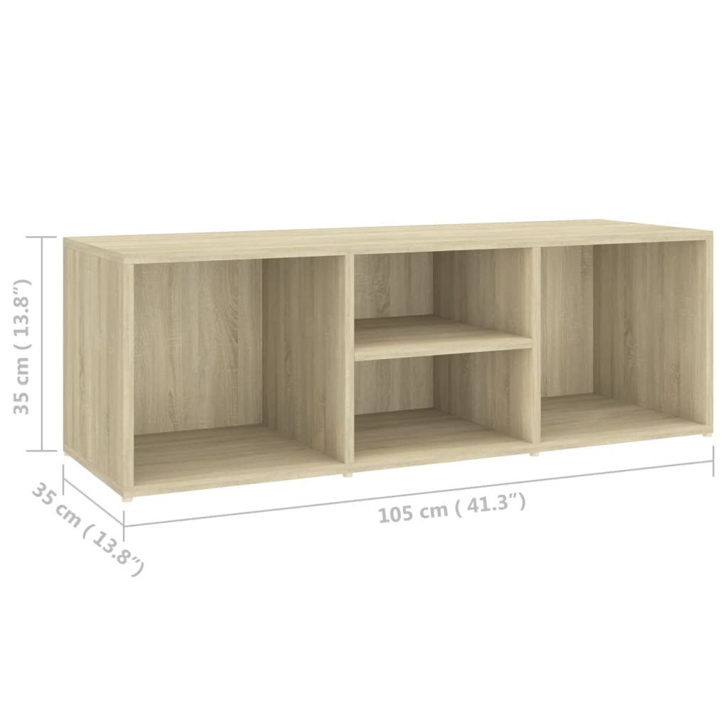 8720286353103_g_en_hd_4 vidaXL Shoe Storage Bench Sonoma Oak 105x35x35 cm Engineered Wood - Image 6