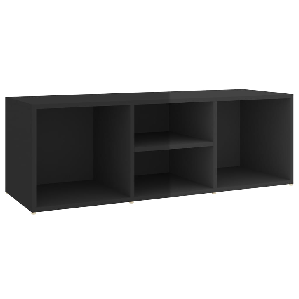 8720286353141_a_en_hd_1 vidaXL Shoe Storage Bench High Gloss Black 105x35x35 cm Engineered Wood - Image 2