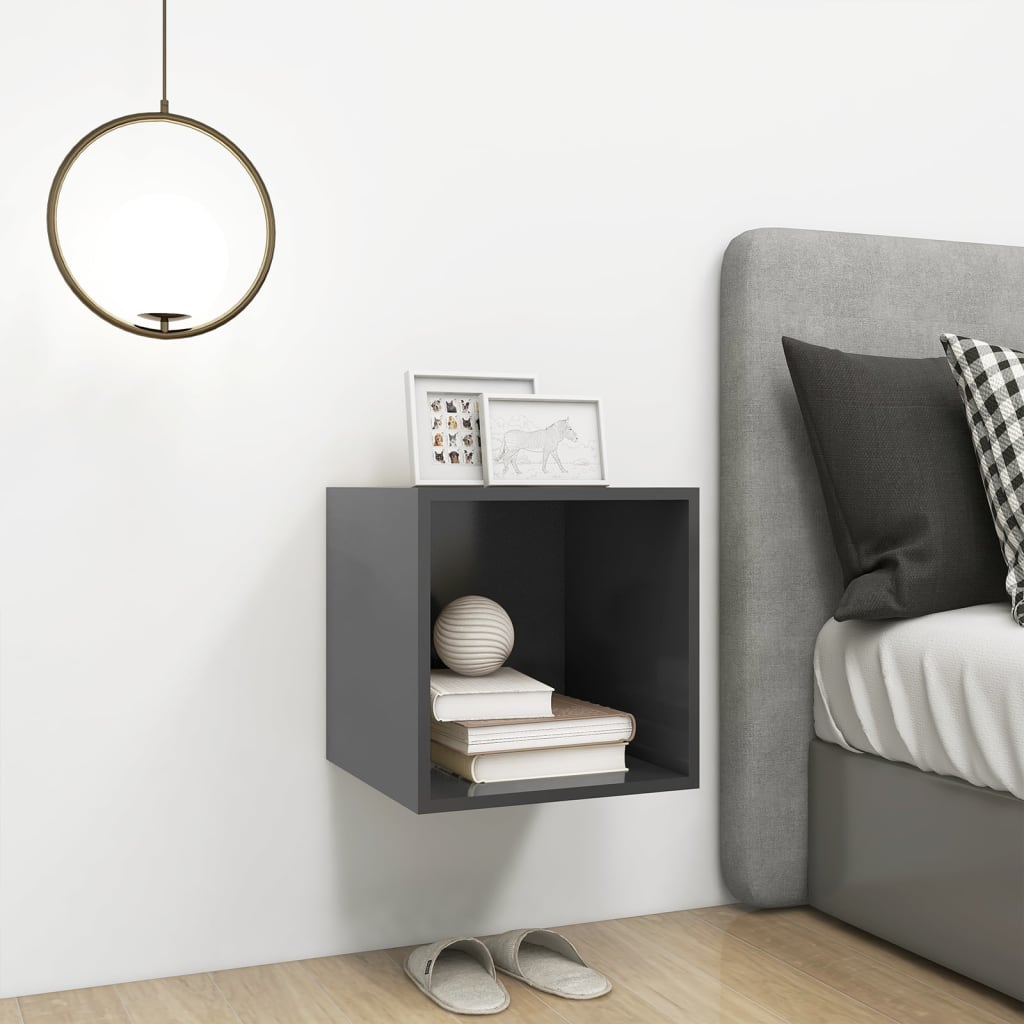 8720286353585_g_en_hd_2 vidaXL Wall Cabinet Grey 37x37x37 cm Engineered Wood - Image 4