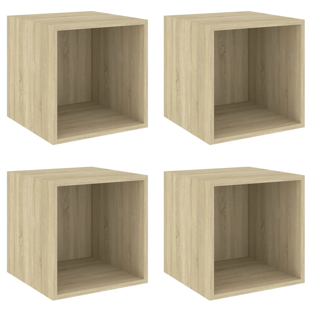 8720286353639_a_en_hd_1 vidaXL Wall Cabinets 4 pcs Sonoma Oak 37x37x37 cm Engineered Wood - Image 2