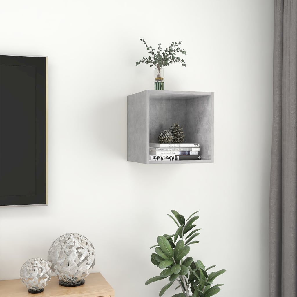 8720286353646_g_en_hd_2 vidaXL Wall Cabinet Concrete Grey 37x37x37 cm Engineered Wood - Image 5